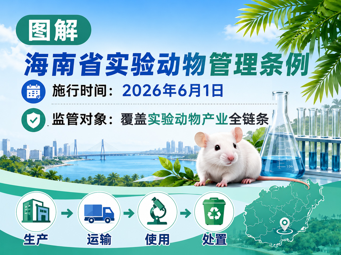 图解《海南省实验动物管理条例》（附：实验动物共享平台信息）
